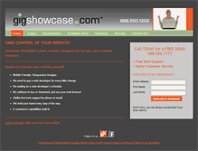 Tablet Screenshot of gigshowcase.com
